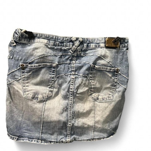 Y2K blue denim mini skirt by babyphat size 16 (L7) - Picture 7 of 8